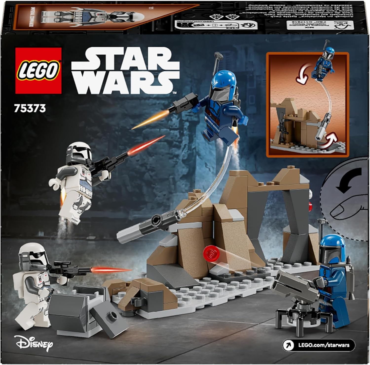 LEGO Star Wars: Battle Pack Mandalorian Ambush a Mandalore, giocattolo costruibile avventuroso per bambini, set d'azione da collezione, idea regalo per ragazzi e ragazze 75373 Set da costruzione Acquista il negozio LEGO