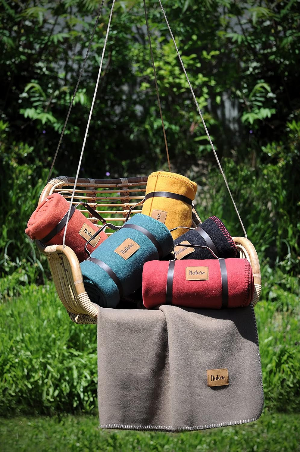 Coperta in tessuto pile Dawson - nera - misure 130 X 150 cm - grande coperta morbida e calda per divano o camera da letto - copriletto - ideale per la casa e il picnic Coperte e trapunte Naty Shop