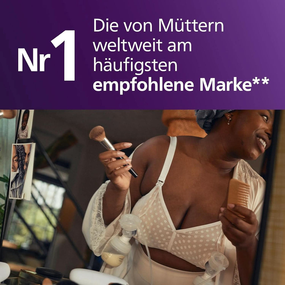 Elektronische Philips Avent Einzelmilchpumpe Premium - Mit Natural Motion Technologie, Wiederaufladbarem Akku, Timer-Anzeige (Modell SCF396/31) Accessori Alimentazione e Allattamento Bebe Naty Shop