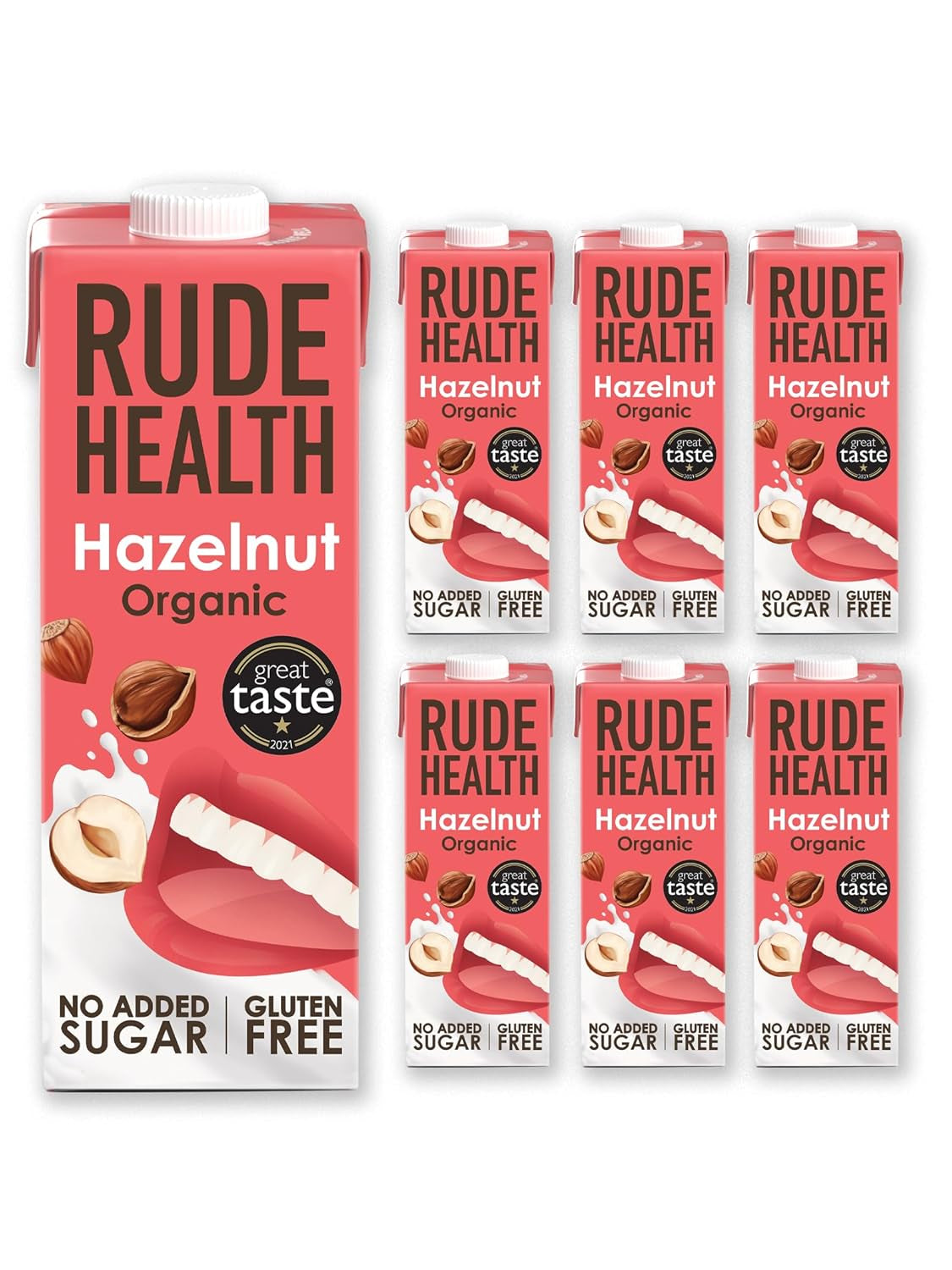 Rude Health 6 x 1 litro Bio-Cashew-Drink, 100% naturale Bio-Getränk, glutenfrei, ungesüßt, preisgekrönt, gesund & vegan, 100% recycelbare Verpackung