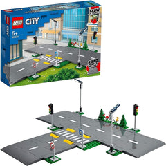 LEGO City Incrocio stradale con semaforo Set da costruzione con mattoncini fosforescenti 60304 Set da costruzione Besuche den LEGO-Store Single