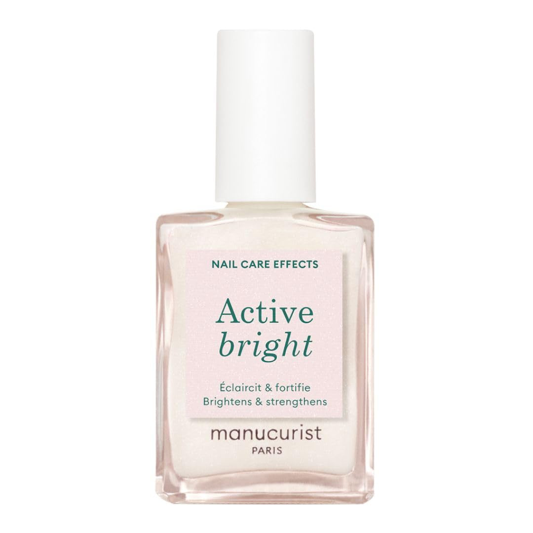 MANUCUIST Nail Care Repair Active Glow Raspberry (Rosa) a base biologica: Mandorla Dolce, Lampone, Smalto Nutriente e Lucido, Effetto Rosa Trasparente - Smalto Nude