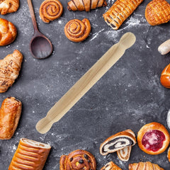 Fackelmann 3154050 Teigrolle aus Holz, einteilig, 40 cm, marrone