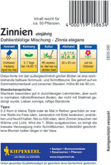 Zinnien Dahlienblütige Mischung