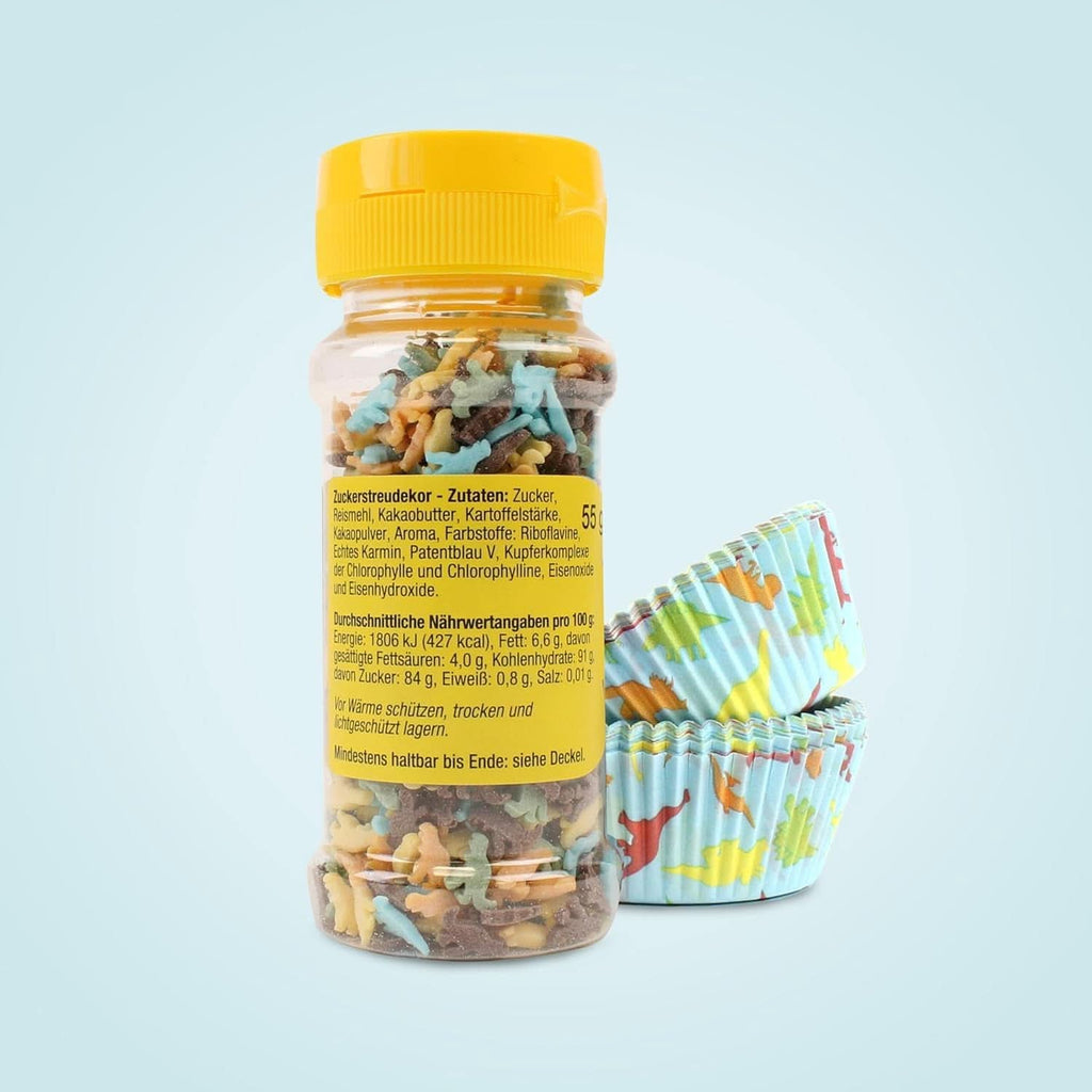 Set Günthart Dino, 55 grame + 50 chese briose din hartie Sprinkles Naty Shop