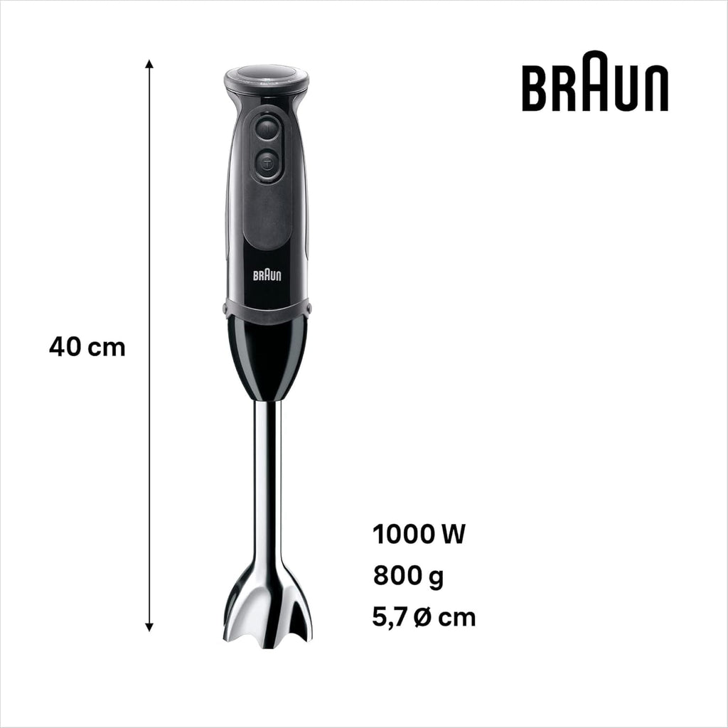 Braun Household Multiquick 5 MQ 5237 BK Standmixer 0,5 L Stabmixer Schwarz 1000 W Bucatarie Naty Shop