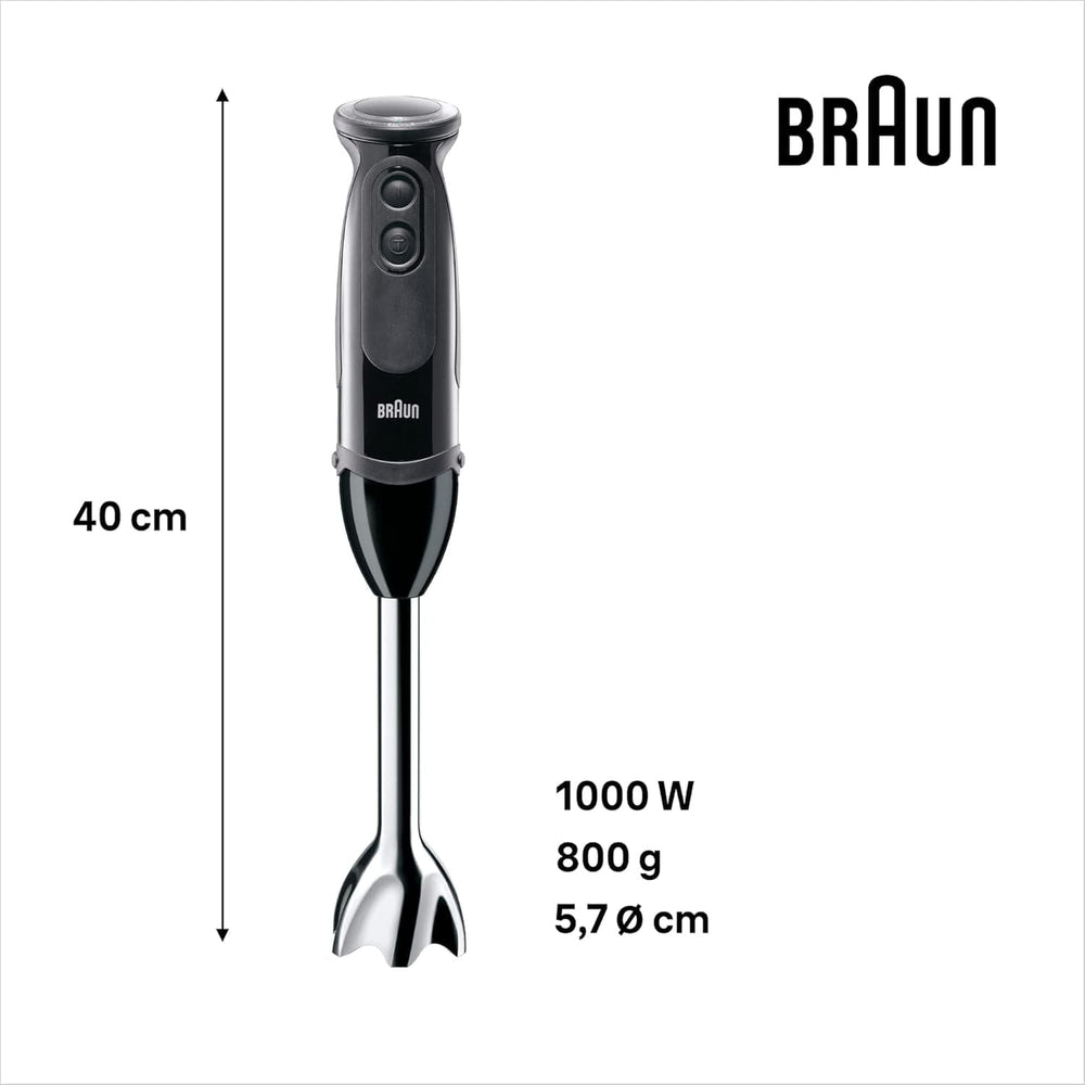Braun Household Multiquick 5 MQ 5237 BK Robot da cucina 0,5 L Robot da cucina Schwarz 1000 W Cucina Naty Shop