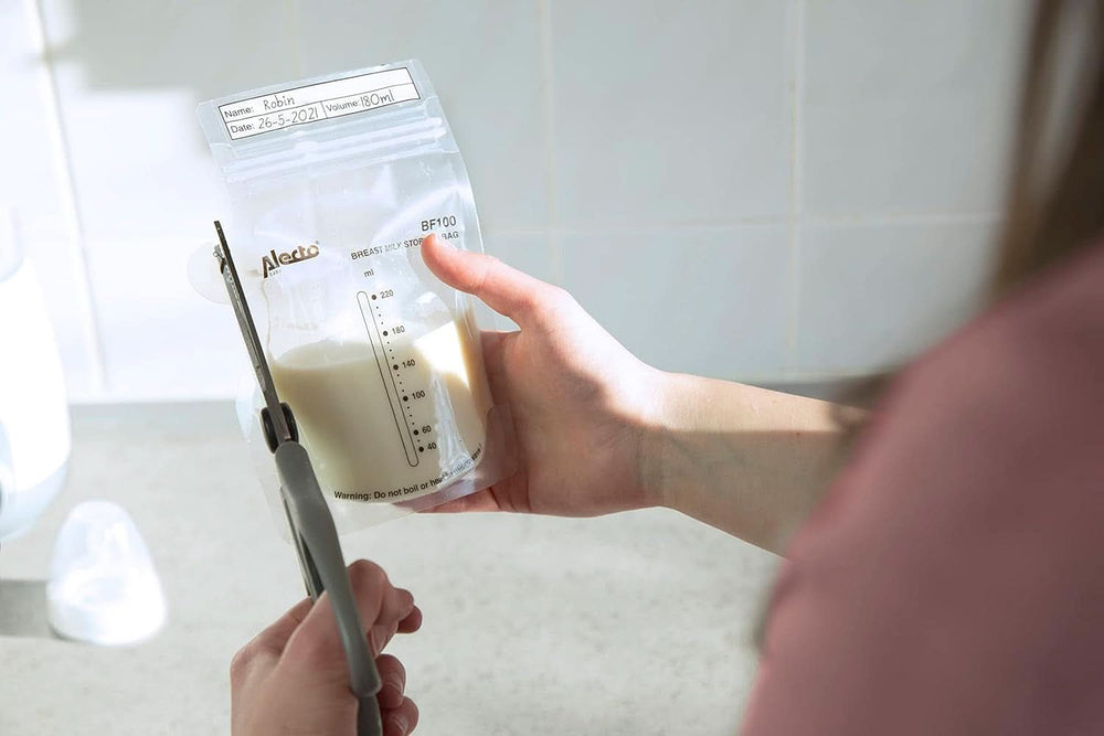 BF100 Borsa conservazione latte materno - Borsa per latte materno - capacità 220 Ml - 100 pezzi - Trasparente Accessori Alimentazione e Allattamento Bebe Naty Shop