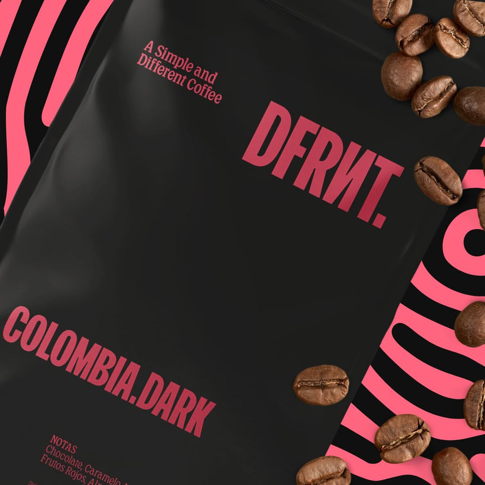 . Colombia Dark 2 x 250 g – Spezialitätenkaffee in Bohnen (86,75 SCA Punkte) – 100% Arabica – Noten von Schokolade und Karamell – Idealer Espresso – Dunkle Röstung – Frisch geröstet in Spanien