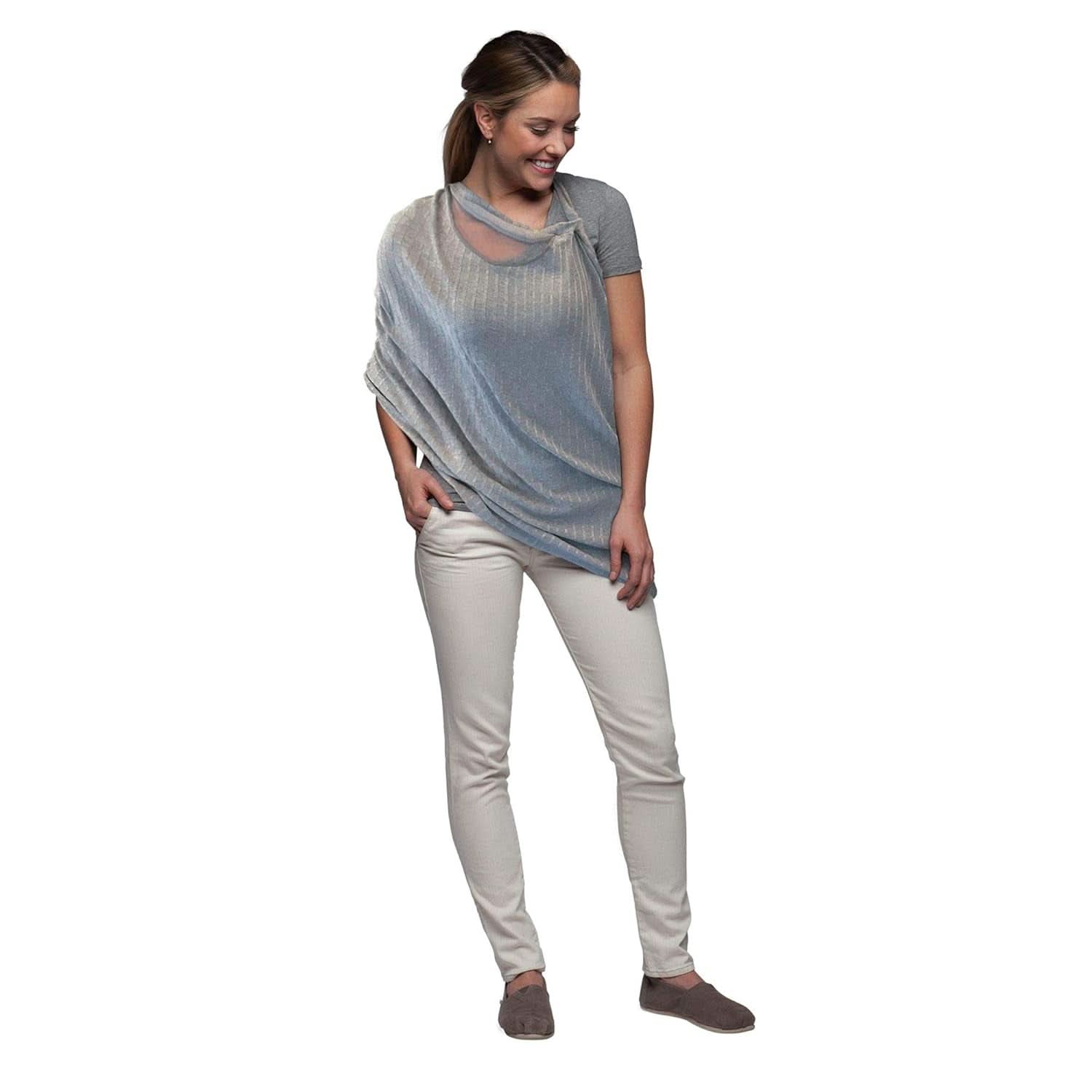 Chicco - Sciarpa da allattamento Boppy Infinity 17 Cm grigia Accessori Alimentazione e Allattamento Bebe Naty Shop