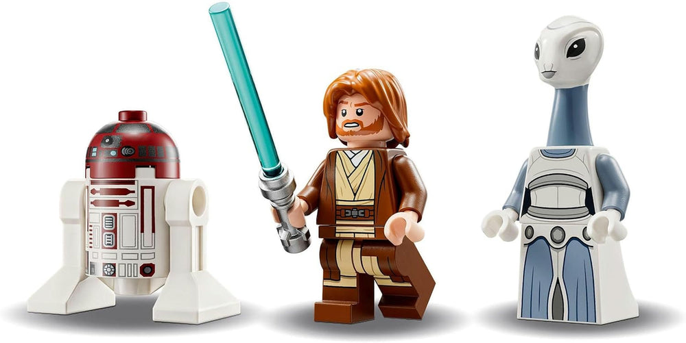 LEGO Star Wars Jedi Starfighter Obi-Wan Kenobi, giocattolo costruibile con Taun We, personaggio droide e spada laser, set L'attacco dei cloni 75333 Set di costruzione Acquista il negozio LEGO