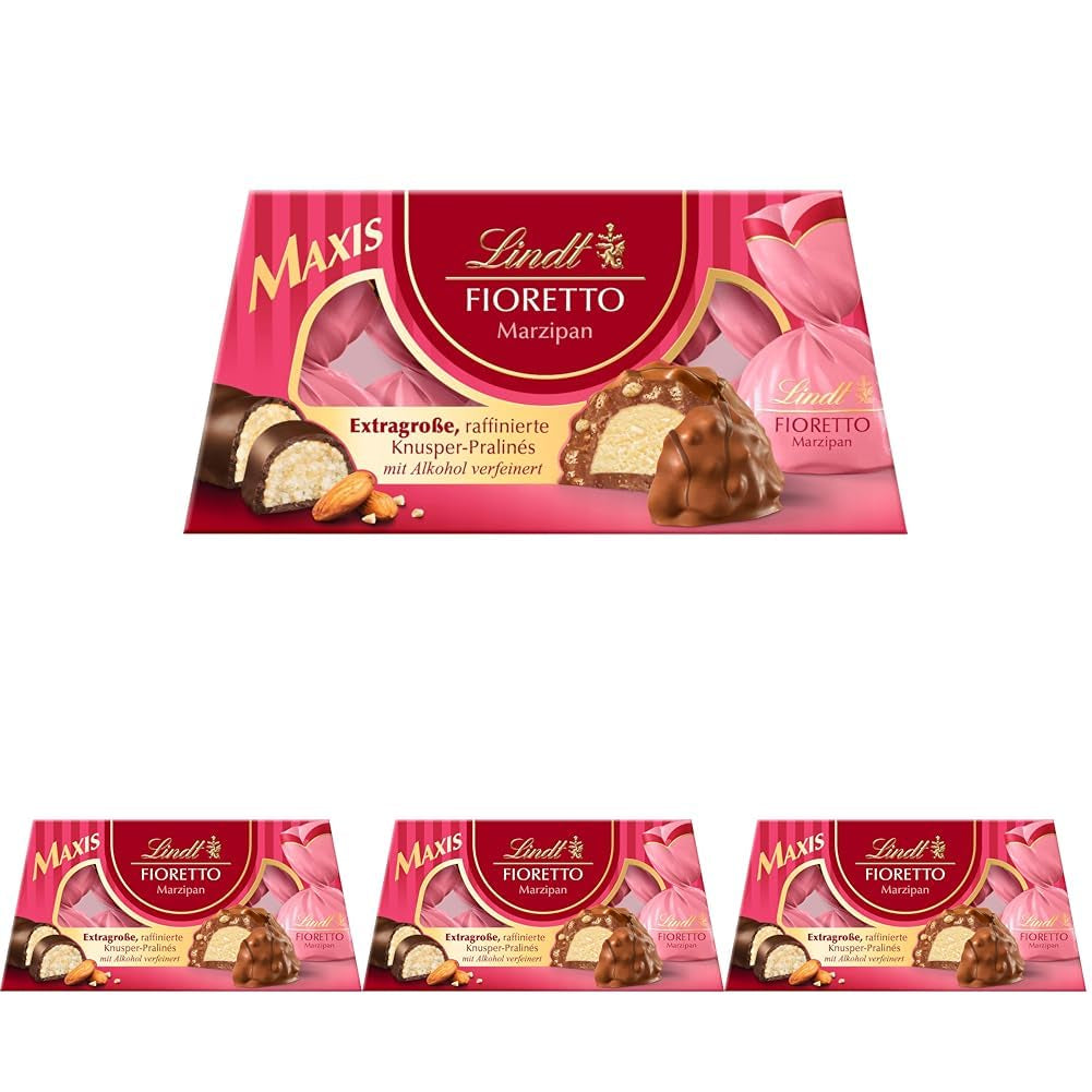 Cioccolata Lindt | FIORETTO Set regalo Zabaione | 138 g | 6 praline di cioccolato al latte con ripieno di tartufo Zabaione e copertura croccante, contenenti alcool | Regalo di cioccolato