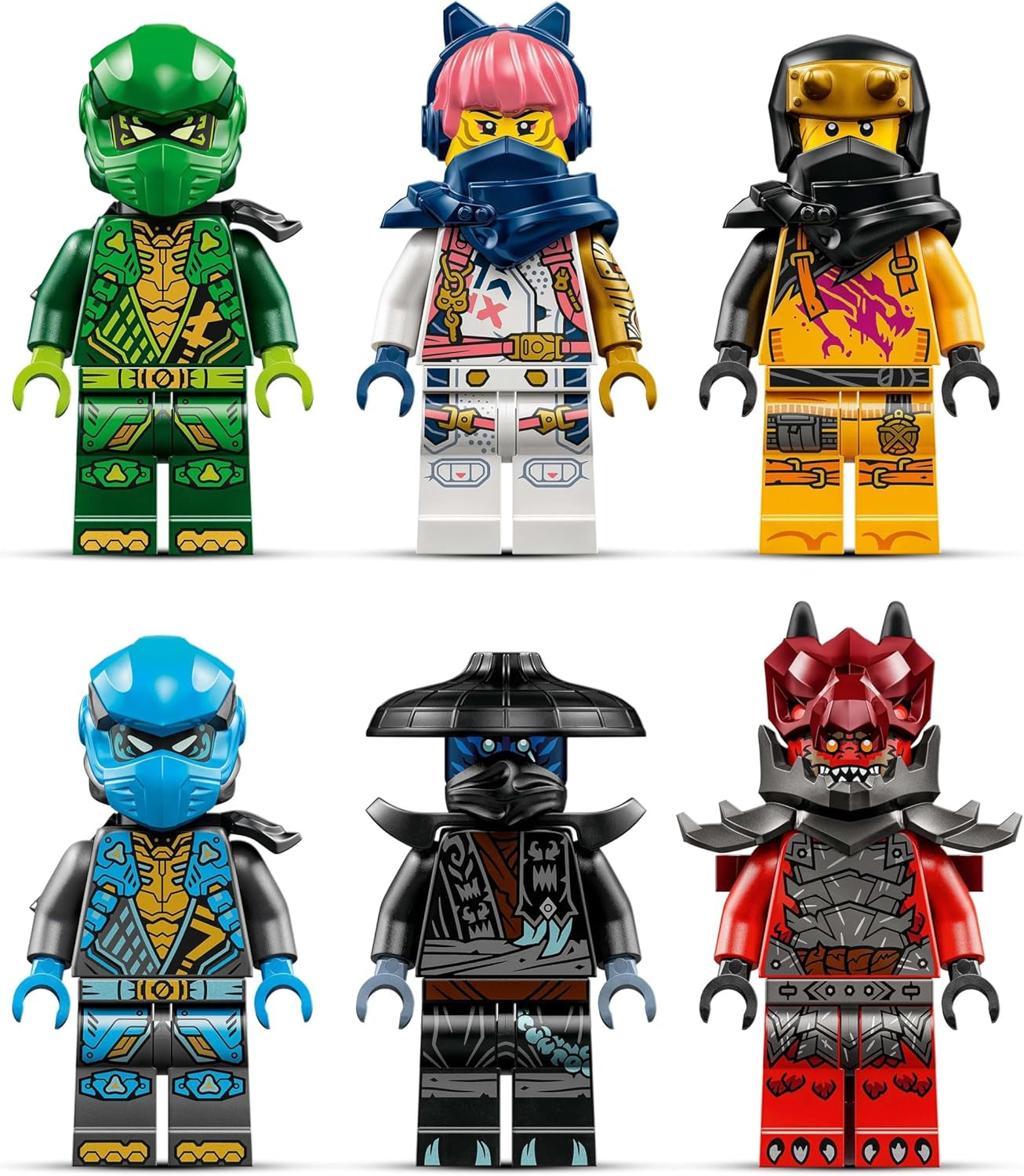 LEGO NINJAGO Drago del Caos Dente di Tuono - Giocattolo con 6 minifigure Ninja - Set di costruzioni di gioco di ruolo per ragazzi e ragazze dagli 8 anni in su - Regali per i fan della serie TV L'Ascesa dei Draghi 71832 Set di costruzioni Beuche den LEGO-Store