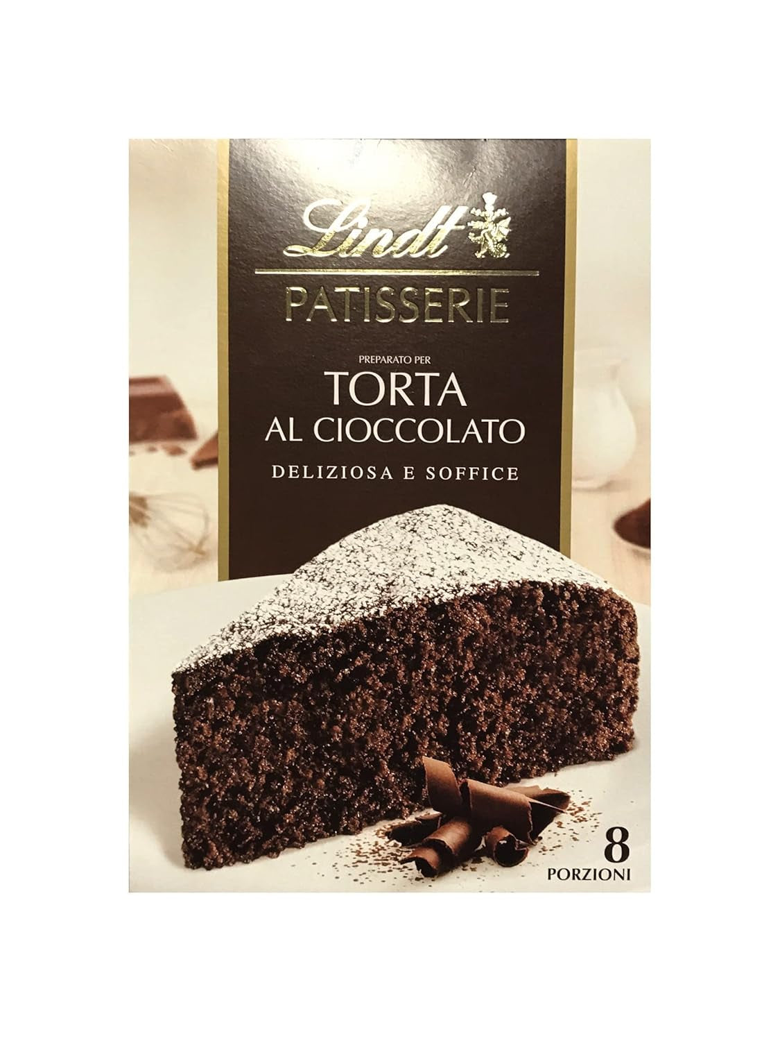 Lindt & Sprüngli Feines Backen Kuchenmischung, Backmischung, 8 Portionen, Lactosefrei, 400 G Miscela per cuocere e cuocere Naty Shop Schokoladenkuchen