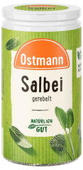 Ostmann Gewürze - Sage gerebelt | Würziges Kräuteraroma für Fleisch- und Gemüsegerichte | 10 g nella dose