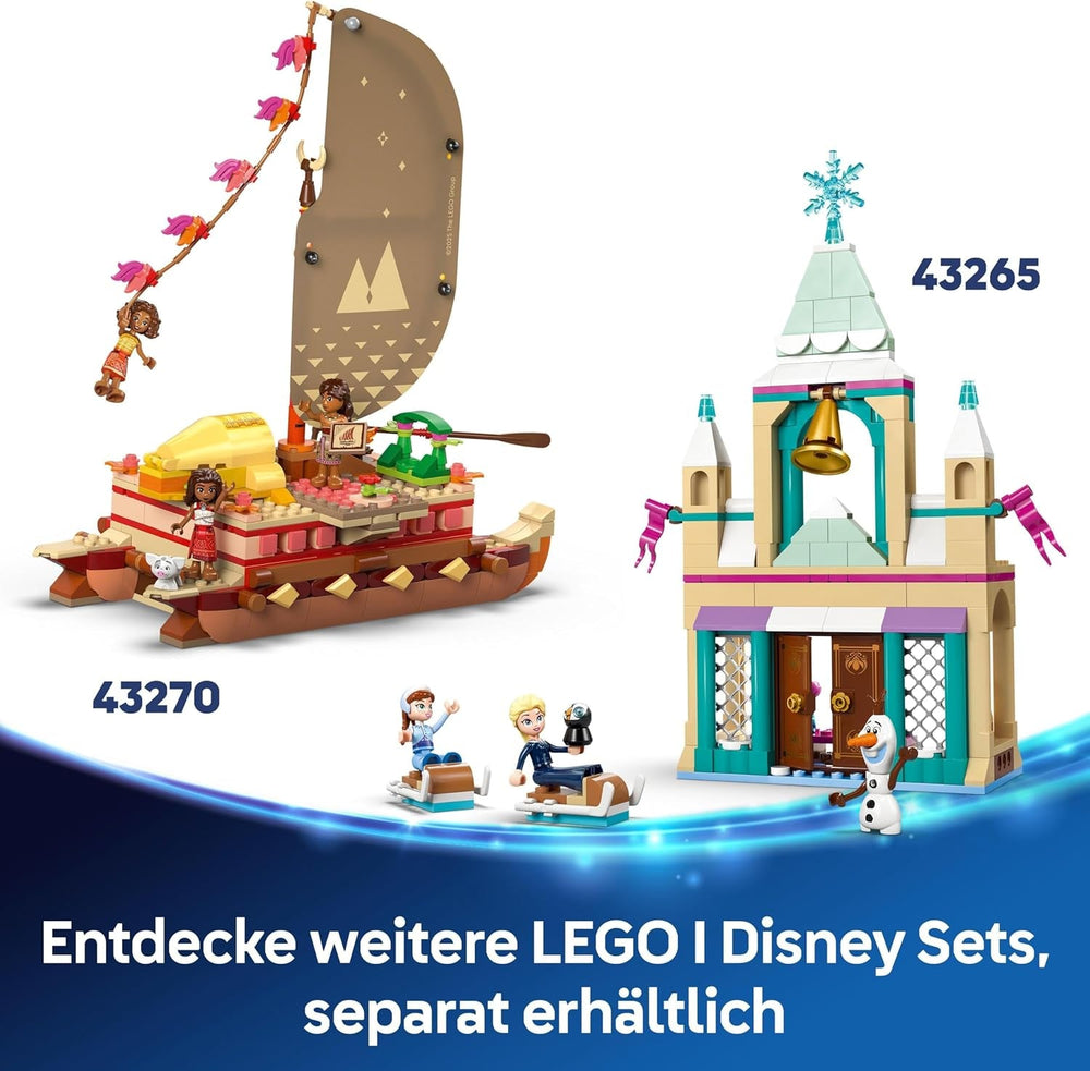 LEGO € Disney Princess Castello di Cenerentola e carrozza trainata da cavalli, set per ragazze dai 6 anni in su, fantastico giocattolo con mini bambole della principessa Cenerentola e del principe azzurro, idea regalo per i fan Disney 43275 Set da costruzione Beuche den LEGO-Store