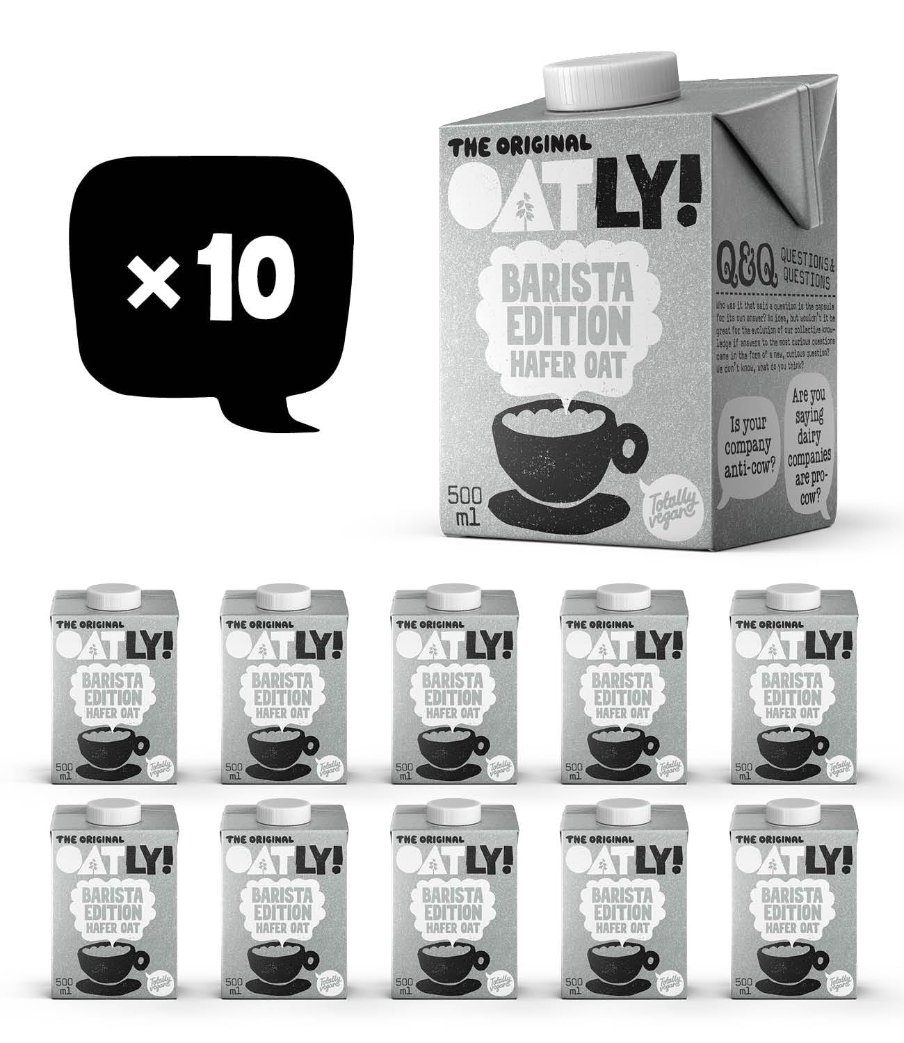 Oatly Haferdrink Barista Edition 500ml X 10 (La confezione può variare)