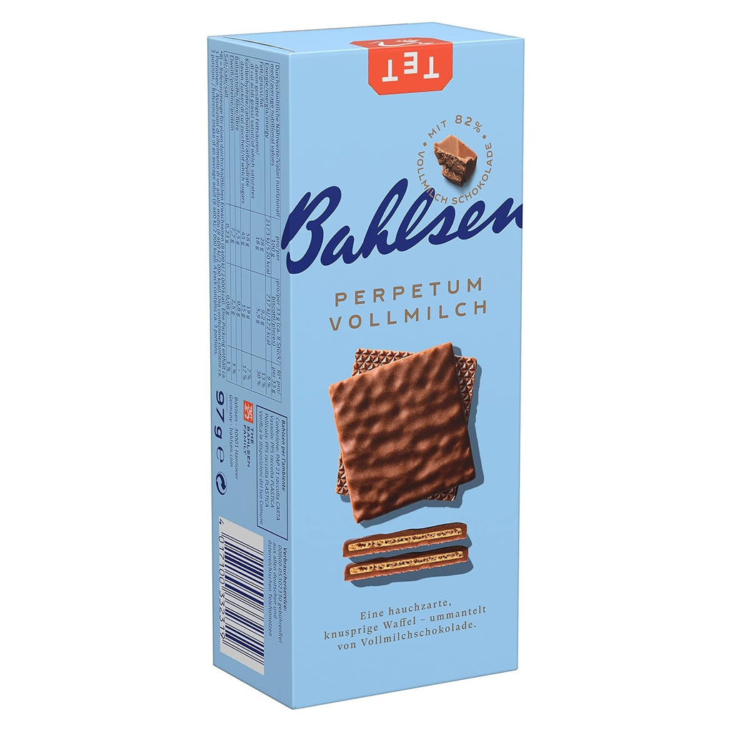 Napolitană cu ciocolată cu lapte Bahlsen Perpetum (1 x 97 g) (Pachet de 10)