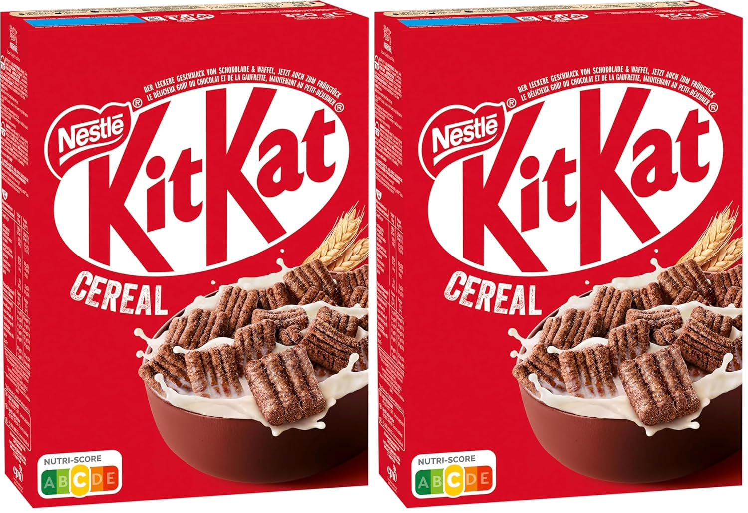 Nestlé Cereal, croccanti cereali da colazione con tipico wafer e delizioso cioccolato, 1 confezione (1 x 330 g)