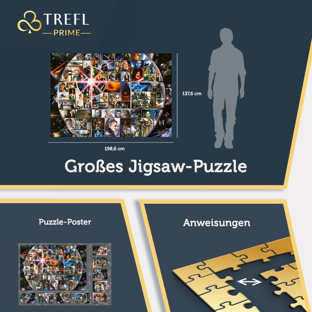 Trefl Prime - Puzzle UFT: Star Wars, Universe Epic Collection - 13500 elemente, Joc mare, Cea mai groasă cutie, Pentru adulți și copii de peste 12 ani Puzzle Naty Shop