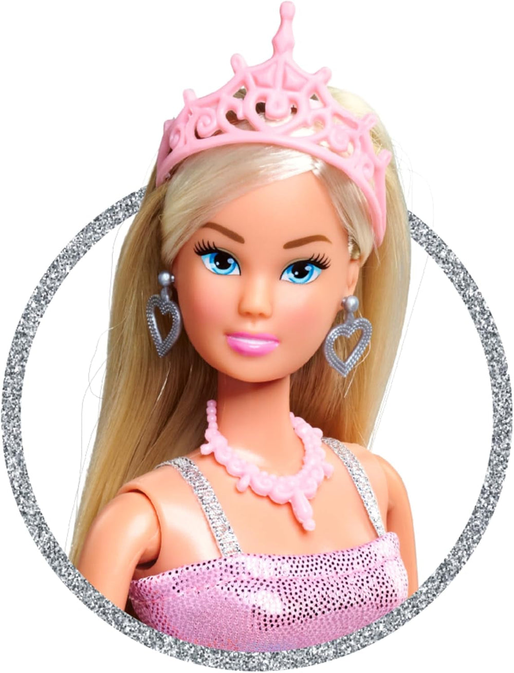 Simba Steffi Love Princess Fashion – Prinzessinnenpuppe mit 7 Kleidern & 16 Zubehörteilen, Modepuppe mit Schloss-Style zum Umkleiden & Stylen, 29 cm groß, ab 3 Jahren