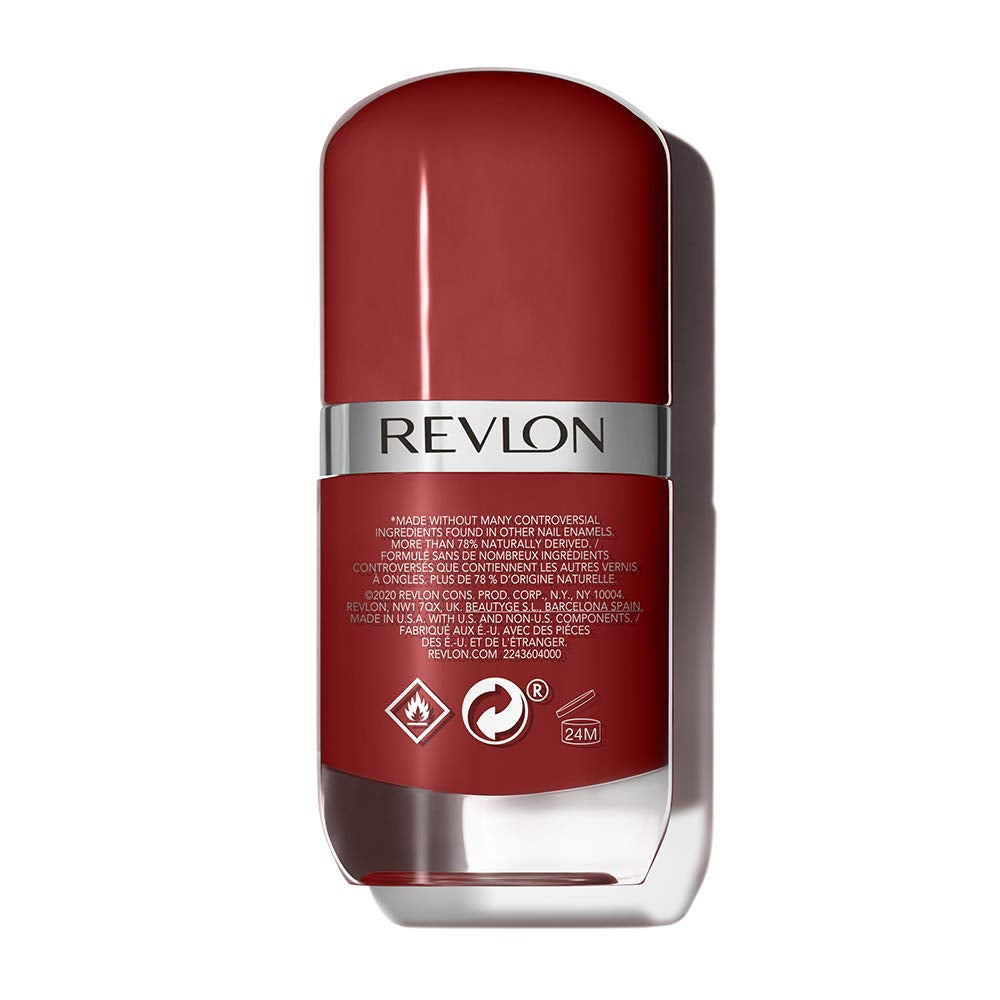 Revlon Ultra HD Snap Smalto per unghie, Formula vegana a lunga durata, Asciugatura rapida e Copertura totale in un unico strato, Colore (8 ml), Rosso e Nero (014), Unisex