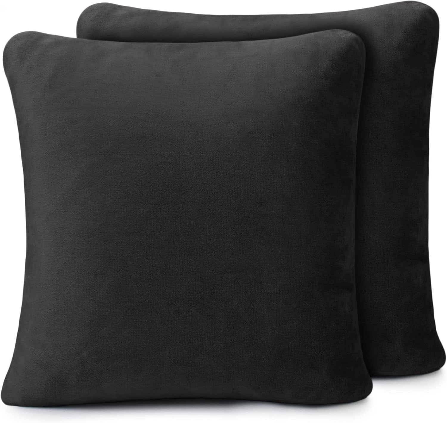 Amago - Comoda coperta, effetto cashmere, 220 X 240 cm - antracite Letti e coperte Amago Federa nera 50 X 50 cm, 2 pezzi