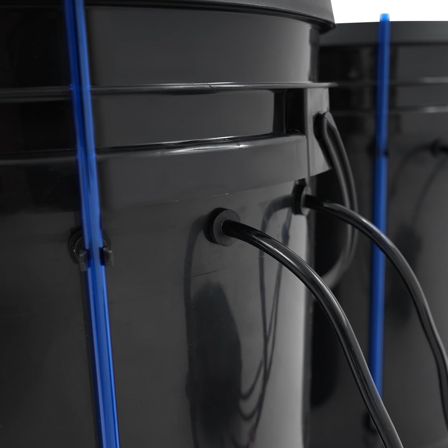 Kit completo del sistema idroponico DWC con pompa ad aria da 12 W, 2 secchi (5 galloni), sistema di coltivazione idroponica, 2 sacchetti di Ceramsite, kit di irrigazione per vasi