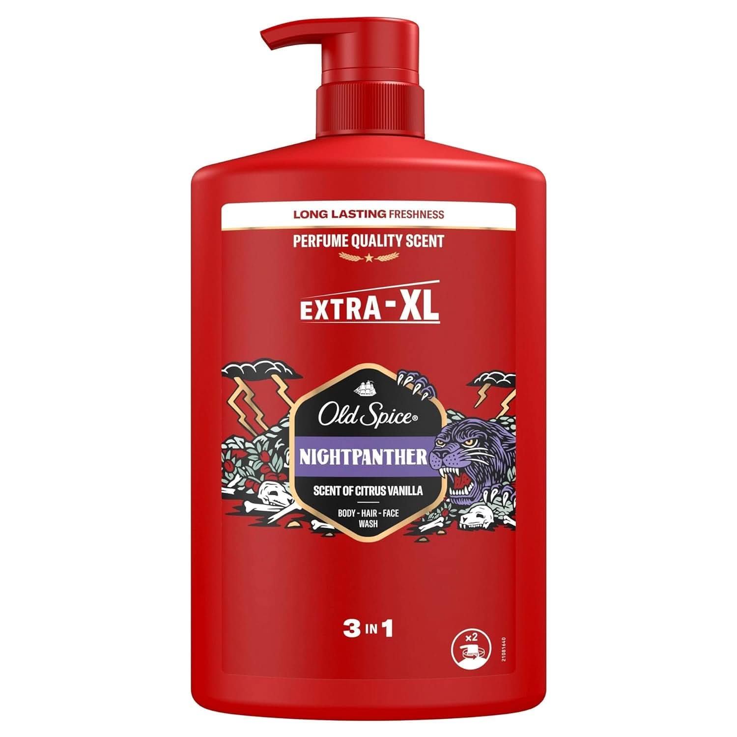Old Spice Captain Gel doccia e shampoo 3 in 1 per uomo, 1 litro Doccia e bagno Naty Shop Nightpanter
