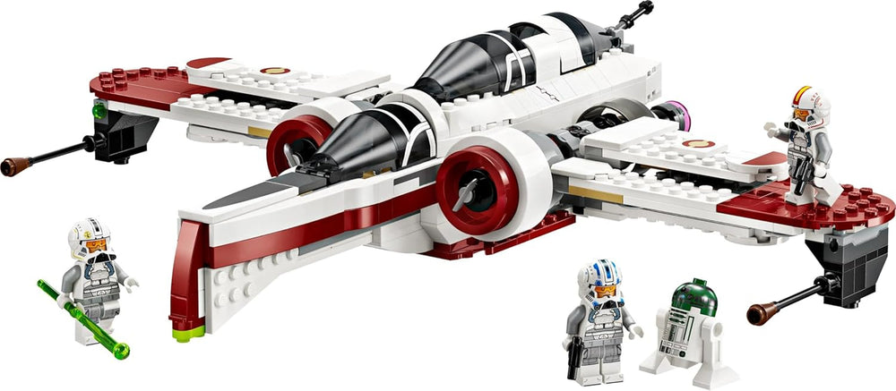 LEGO Star Wars 75402 ARC-170 Starfighter giocattolo con 4 minifigure, incluso il pilota clone e il droide R4-P44, oggetto da collezione, regalo per i fan della vendetta dei Sith e per ragazzi e ragazze dai 9 anni in su Set di costruzione Beuche den LEGO-Store