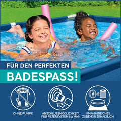 Piscina 2,59 mx 1,70 mx 61 cm / 8'6" x 67" x 24"