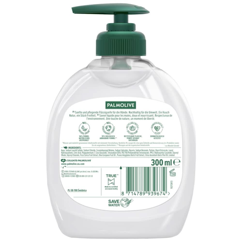 Palmolive Sapone liquido per le mani, set 6 x 300 ml Naty Shop
