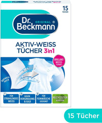 Dr. Beckmann Fest Salviette, Active-White, 15 salviette Detersivi per bucato Naty Shop