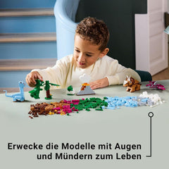 Set da costruzione creativo Dinosauri LEGO Classic con modelli di animali e figure in mattoncini, esperienza di gioco fantasiosa, regalo per ragazzi e ragazze dai 5 anni, inclusi i set da costruzione T.Rex e Triceratopo 11041 Besuche den LEGO-Store