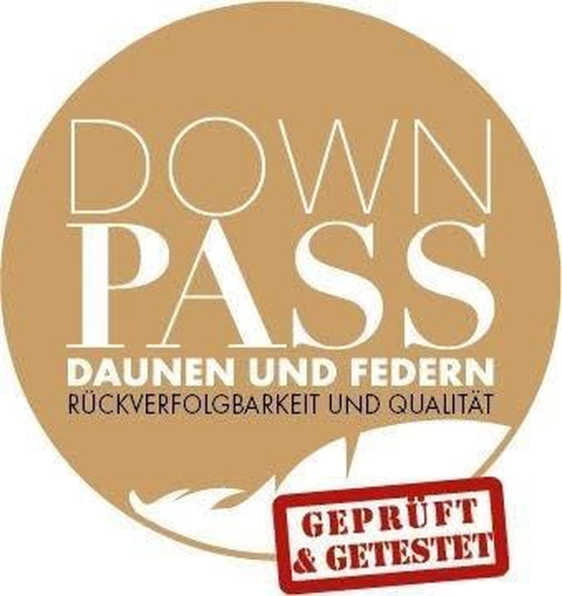 Badenia Trendline Eco caldo piumino con 90% piumino e 10% piume classe I, 135 X 200 cm, bianco, certificato Oeko-Tex, prodotto secondo lo standard di qualità tedesco Trapunte e trapunte Naty Shop