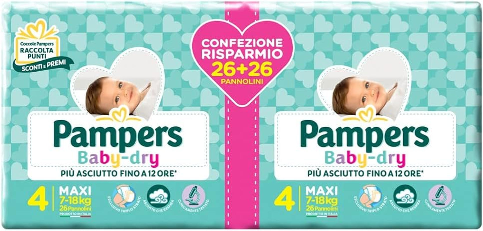 Pannolini Pampers 81657566 Pantaloni Baby-Dry, bianchi
