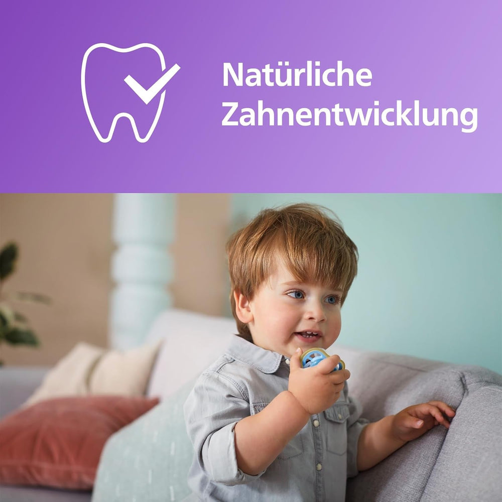 Suzete Philips AVENT ultra air – Suzete ușoare și respirabile pentru bebeluși cu vârsta cuprinsă între 0 și 6 luni, fără BPA, cu recipient de transport ca sterilizator, pachet de 2, model SCF085/24