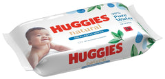 Salviette umidificate Huggies naturalmente biodegradabili per bambini sensibili, 8 x 48 salviette, confezione sfusa