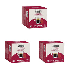 -Kaffee Lavazza®-kompatible Kapseln – Corposo – 16 Kapseln (Packung mit 3)