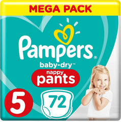 Pannolini Pampers Baby-Dry, taglia 8, 43 pannolini, da 19 kg, confezione Jumbo+