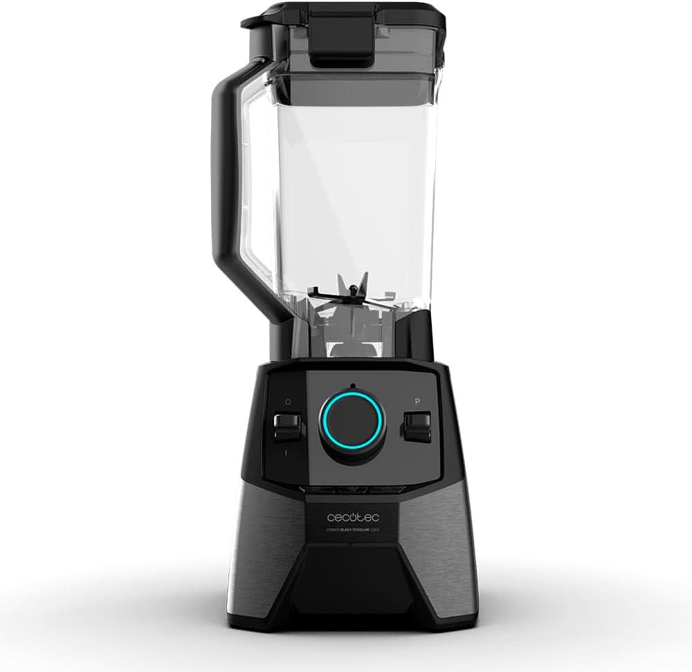 Cecotec Standmixer Power Black Titanium 2000 Pro, 2000 W- Leistung, 8 Mix-Klingen, Schwarz Titan-Beschichtung, 3 Program, Quadratischer Krug, Bpa-Frei Mama si Copilul Naty Shop
