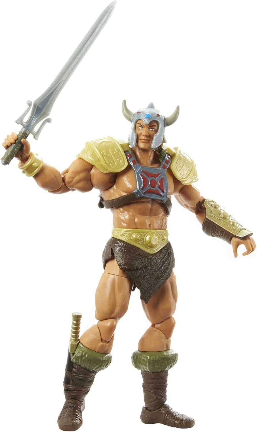 Masters of the Universe HDR45 - Colecția Masterverse, Battle Amour He-Man, aprox. 18 cm înălțime Figurine de acțiune MOTU pentru joacă și colecționare, cadou pentru copii cu vârsta de peste 6 ani Action figures Naty Shop Noul He-Man Viking Eternia