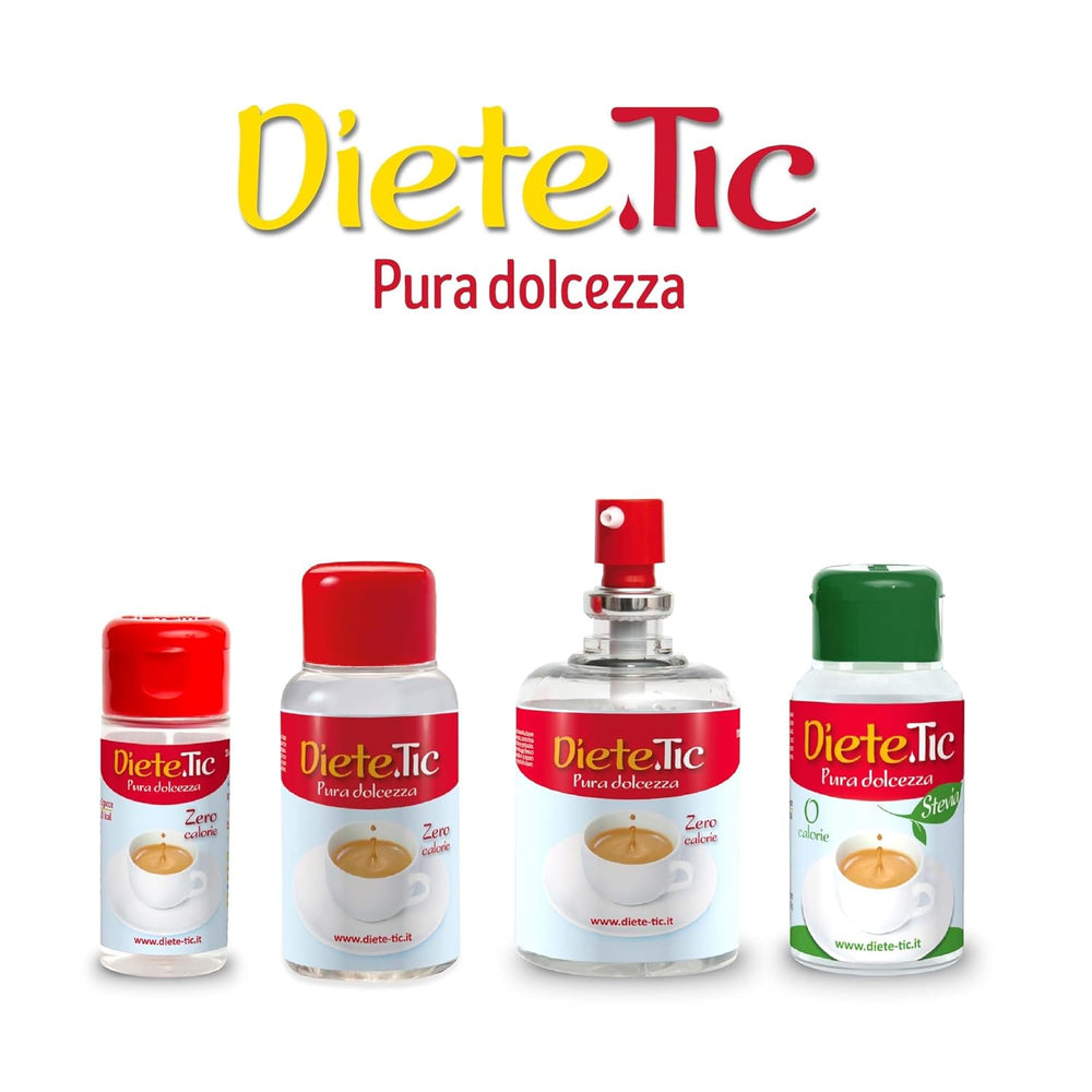 Dolcificante liquido senza calorie, formato spray 3 x 50 ml (1 goccia MAXI = 1 cucchiaino di zucchero), senza glutine, senza conservanti e senza aspartame, ideale per dolci, bevande e yogurt