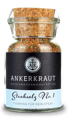 Ankerkraut Steaksalz No. 1, das perfekte Finisher- und Steakhouse-Salz, 80g in Korkenglas