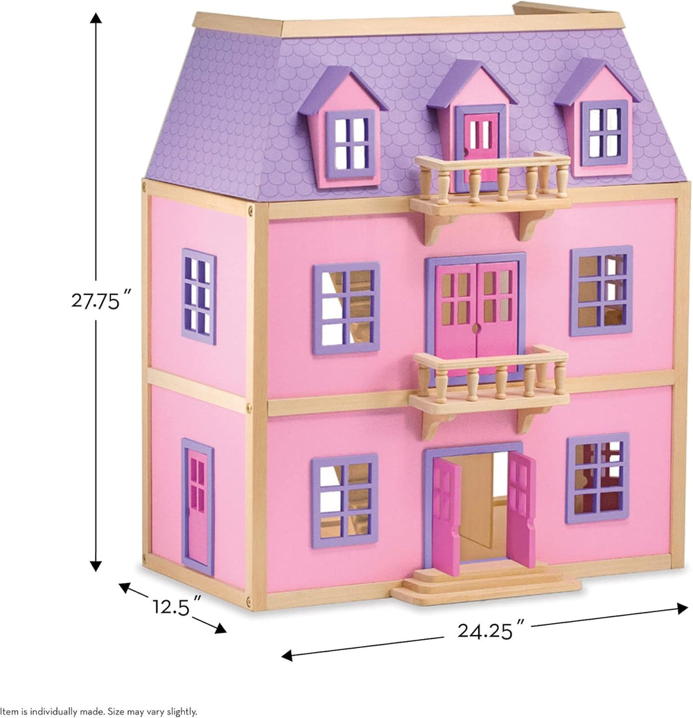 Melissa & Doug Casă de păpuși din lemn