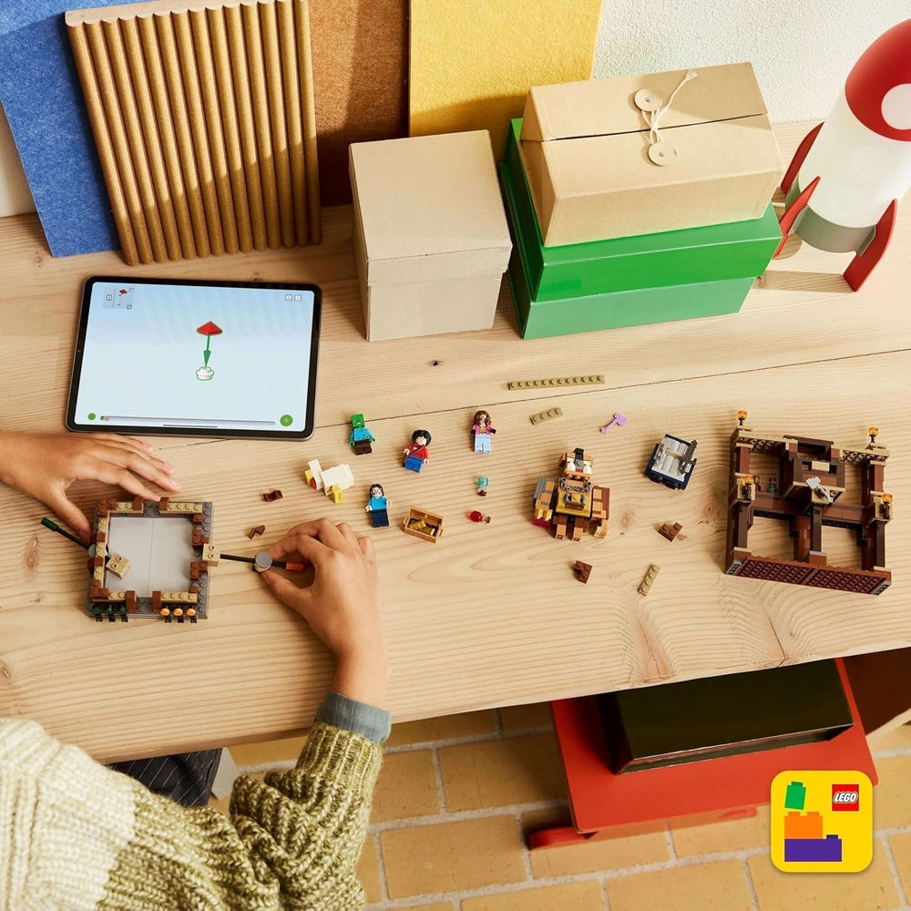 LEGO Minecraft Maniero nella foresta con ring da boxe - Set da gioco con zombi e Oberborst - Giocattolo da costruzione interattivo con attrezzatura e binari - Regalo per ragazzi e ragazze 10+ - 21272 Set da costruzione Besuche den LEGO-Store