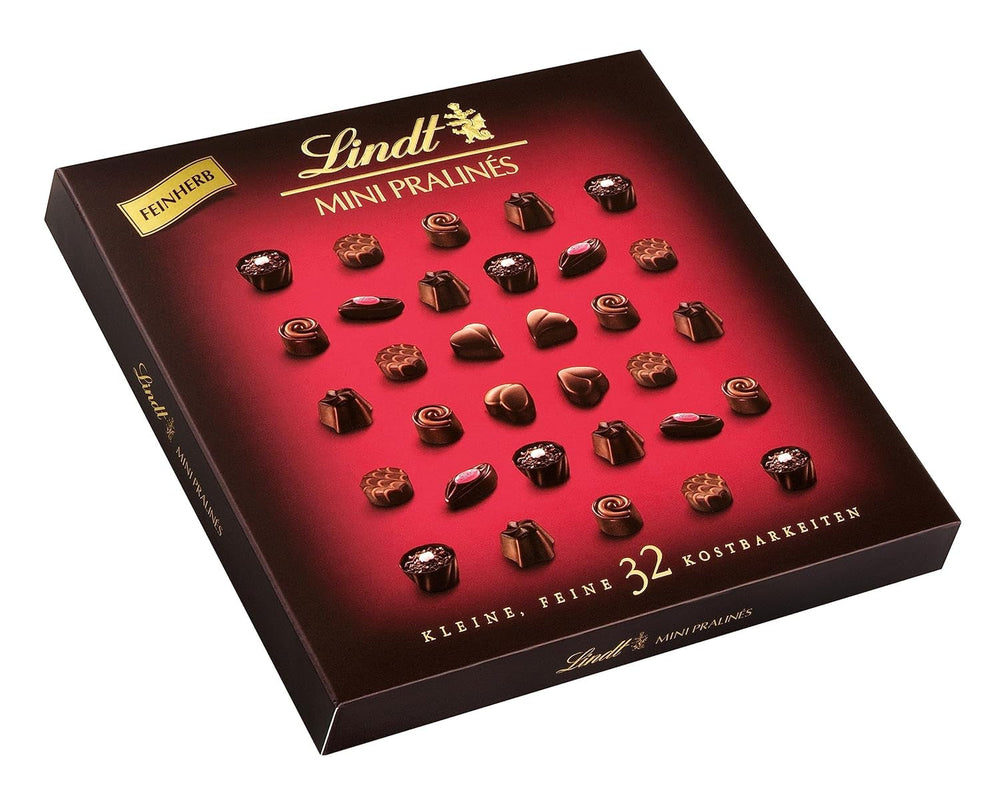 Lindt, scatola di cioccolatini con 18 praline ciascuna in 6 assortimenti, 90 grammi Naty Shop Chocolate Candies 163 grammi Cioccolato fondente con vari ripieni