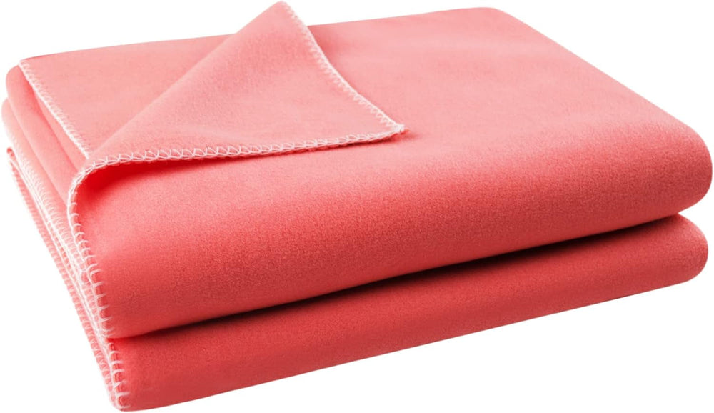 Coperta Zoeppritz colore: Rosso, Realizzata in 65% Poliestere, 35% Viscosa, Misura: 160X200 Cm, 103291-235-160X200 Zoeppritz Letti e Coperte dal 1828 235 Corallo 160X200 Cm