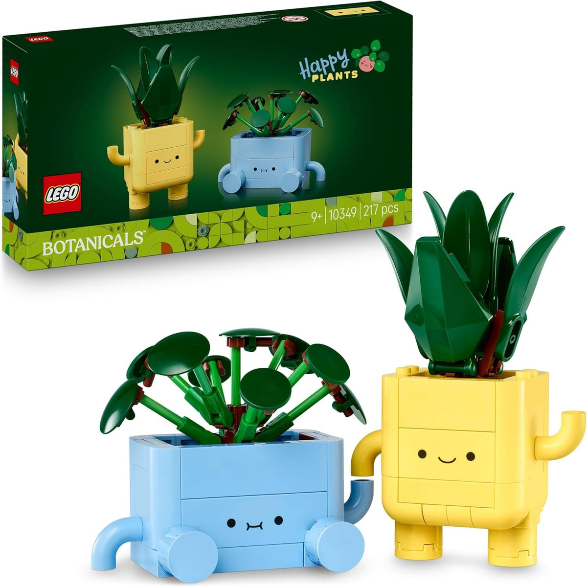 LEGO Botanicals Happy Plants - Set fai da te per bambini con 2 fiori artificiali e 2 vasi da fiori colorati con facce di cartoni animati - Idea regalo per ragazze dai 9 anni - 10349 Set da costruzione Besuche den LEGO-Store Titolo predefinito