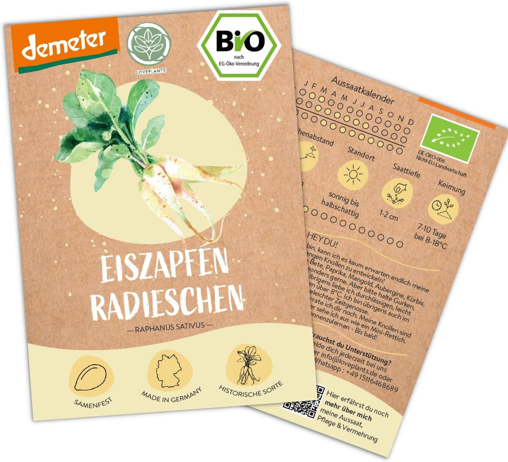 Semi di cetriolo messicano mini biologici, 10 semi di cetriolo snack, alto tasso di germinazione, certificati Demeter e impollinati aperta | LOVEPLANTS Semi di ortaggi per aiuola rialzata da giardino sul balcone - Varietà di ortaggi cimelio